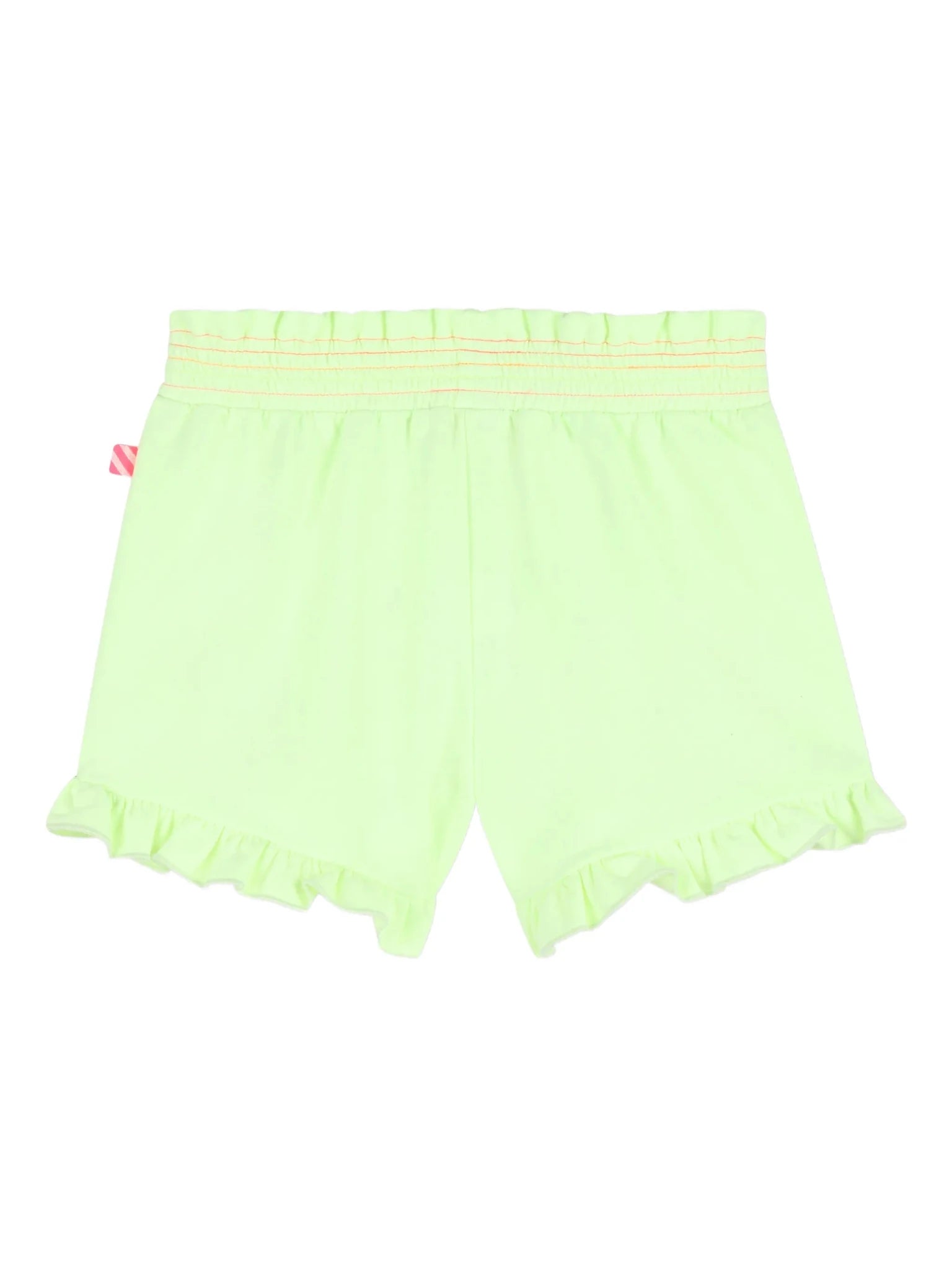 SHORTS VERDE FLUO CON STAMPA BILLIEBLUSH - Angel Luxury
