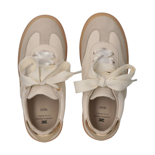 SNEAKERS BURRO CON PLACCA ORO ELISABETTA FRANCHI - Angel Luxury