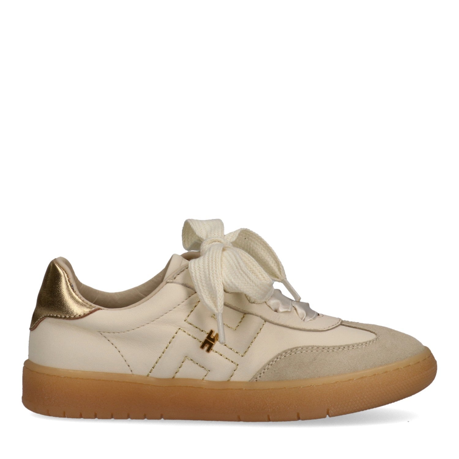 SNEAKERS BURRO CON PLACCA ORO ELISABETTA FRANCHI - Angel Luxury