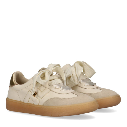 SNEAKERS BURRO CON PLACCA ORO ELISABETTA FRANCHI - Angel Luxury