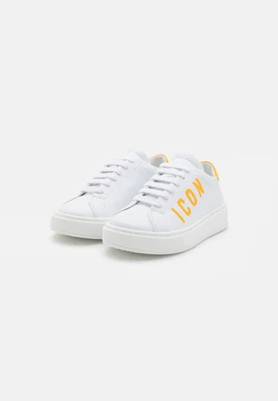 SNEAKERS CON LOGO GIALLO ICON - Angel Luxury