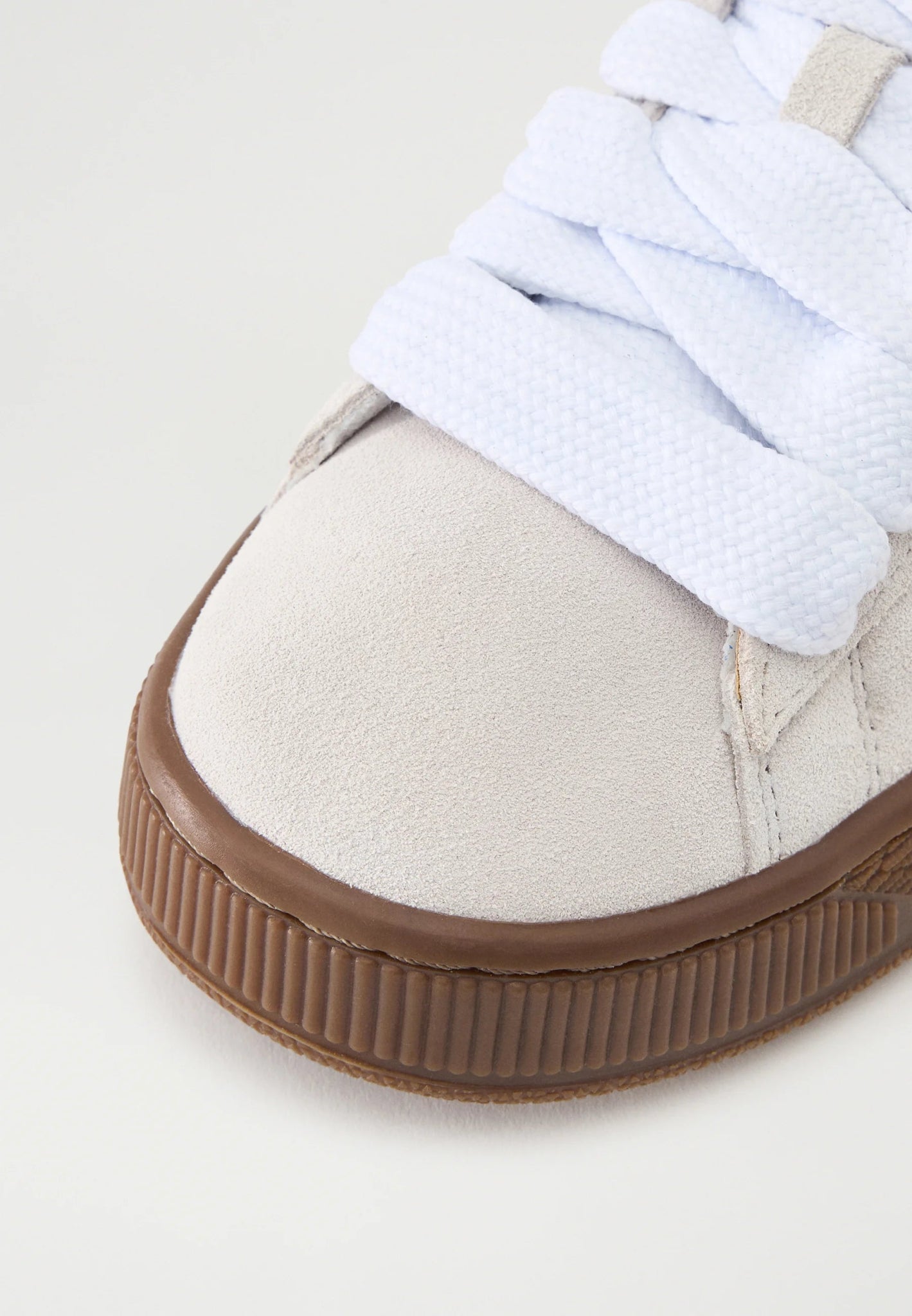 SNEAKERS GRIGIO CHIARO CON BAFFO AZZURRO PUMA - Angel Luxury