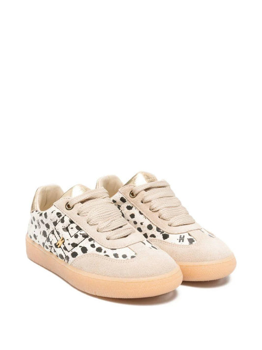 SNEAKERS MACULATA IN CAMOSCIO BEIGE ELISABETTA FRANCHI - Angel Luxury