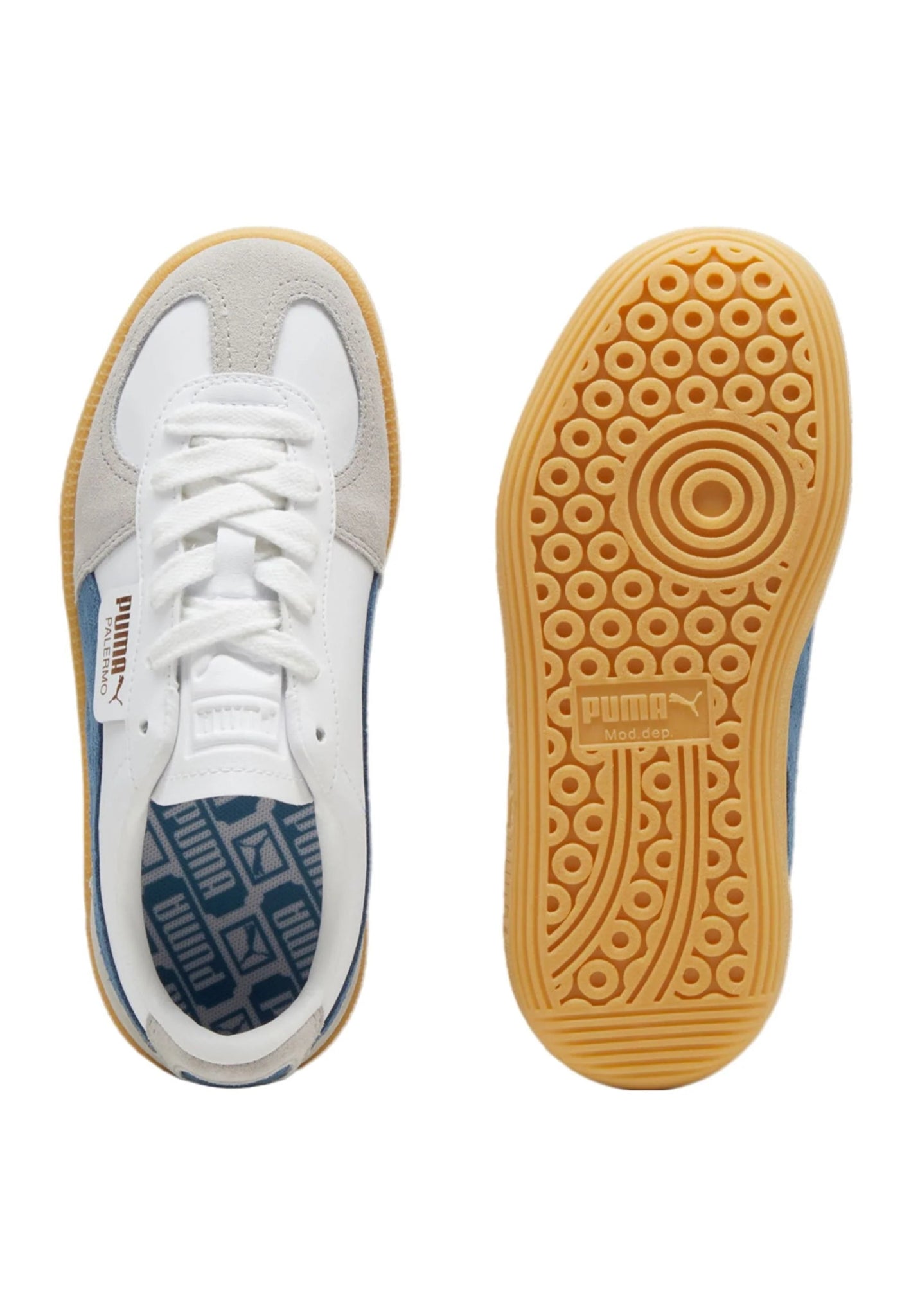 SNEAKERS PALERMO BIANCO/BLU PUMA - Angel Luxury