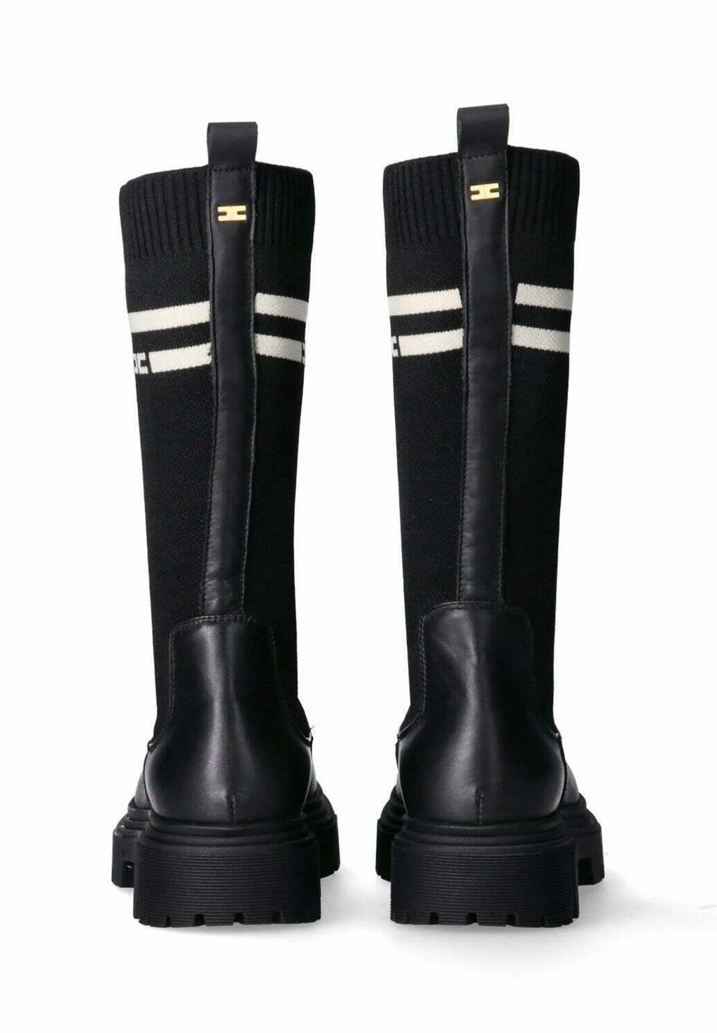 STIVALE ALTO A CALZINO NERO ELISABETTA FRANCHI - Angel Luxury