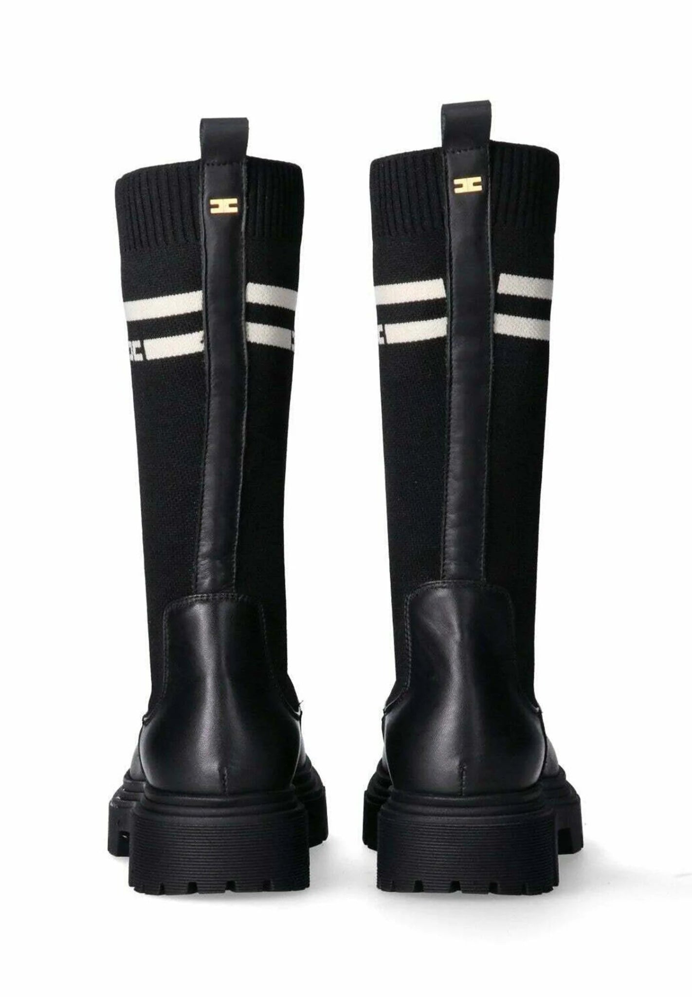 STIVALE ALTO A CALZINO NERO ELISABETTA FRANCHI - Angel Luxury