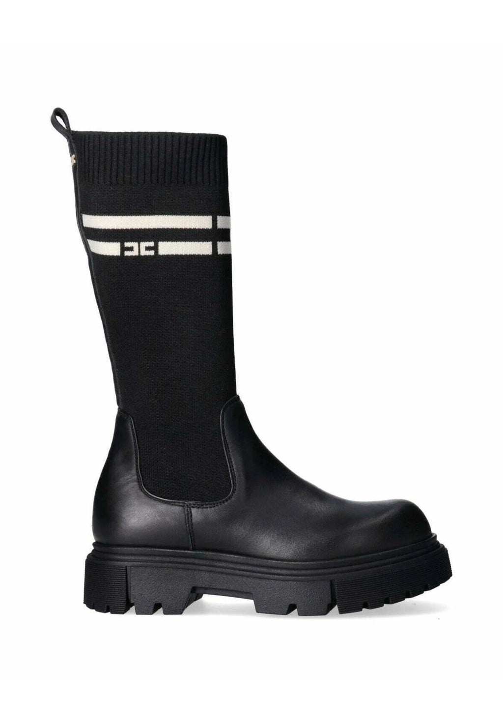 STIVALE ALTO A CALZINO NERO ELISABETTA FRANCHI - Angel Luxury