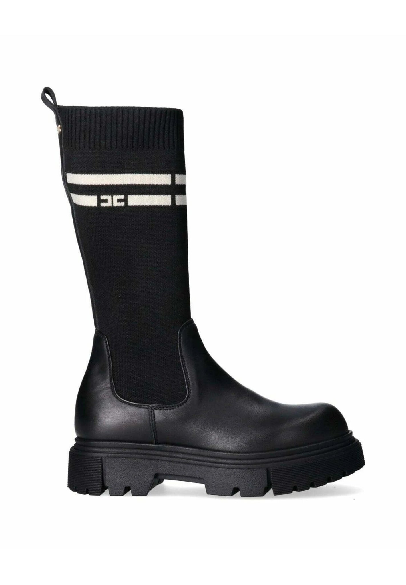 STIVALE ALTO A CALZINO NERO ELISABETTA FRANCHI - Angel Luxury