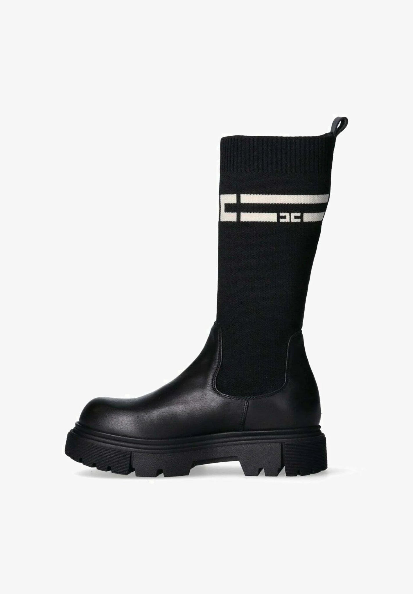 STIVALE ALTO A CALZINO NERO ELISABETTA FRANCHI - Angel Luxury