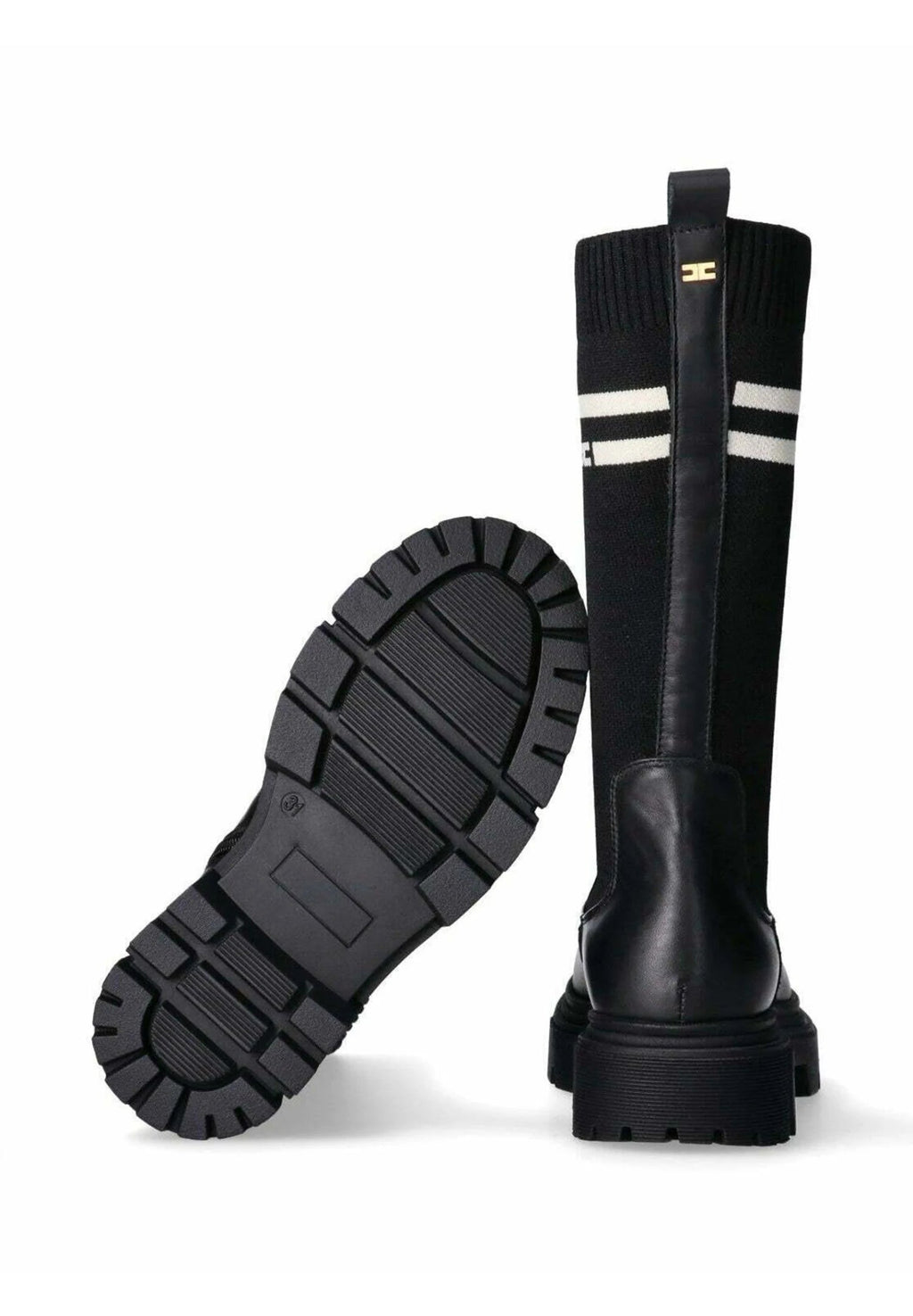 STIVALE ALTO A CALZINO NERO ELISABETTA FRANCHI - Angel Luxury
