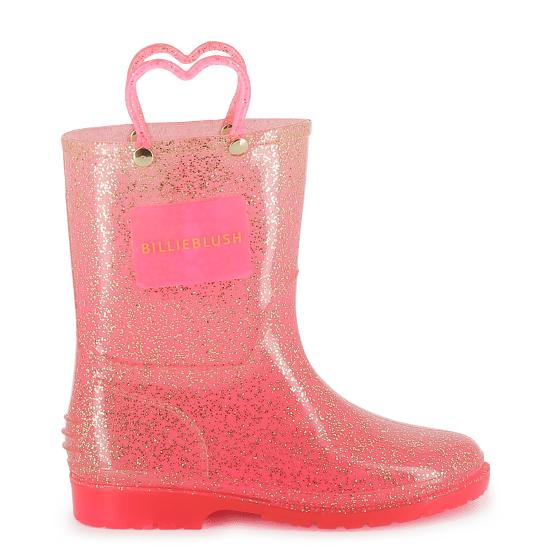 STIVALI DA PIOGGIA ROSA GLITTERATI BILLIEBLUSH - Angel Luxury