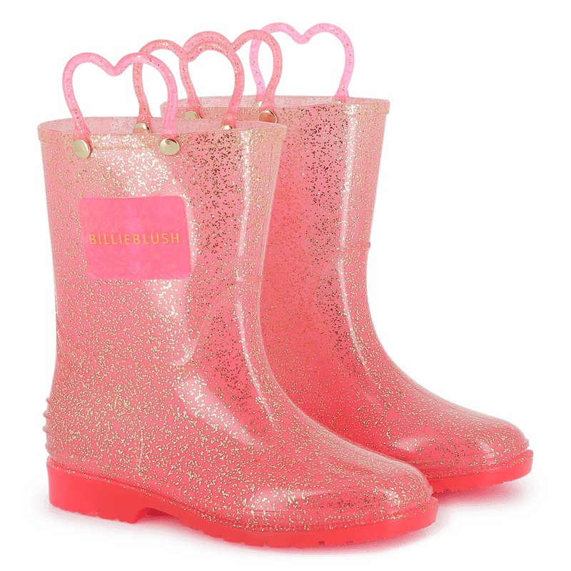 STIVALI DA PIOGGIA ROSA GLITTERATI BILLIEBLUSH - Angel Luxury