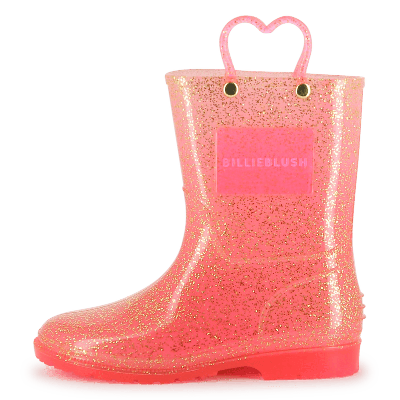 STIVALI DA PIOGGIA ROSA GLITTERATI BILLIEBLUSH - Angel Luxury