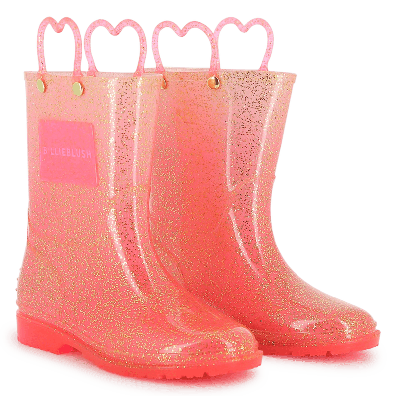 STIVALI DA PIOGGIA ROSA GLITTERATI BILLIEBLUSH - Angel Luxury
