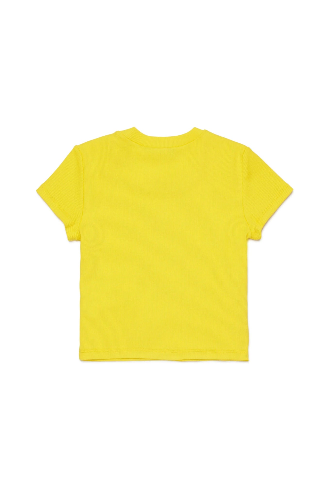 T - SHIRT A COSTINE GIALLA CON LOGO DSQUARED2 - Angel Luxury