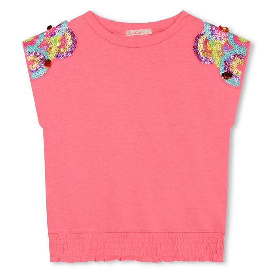 T - SHIRT AMPIA ROSA BILLIEBLUSH - Angel Luxury