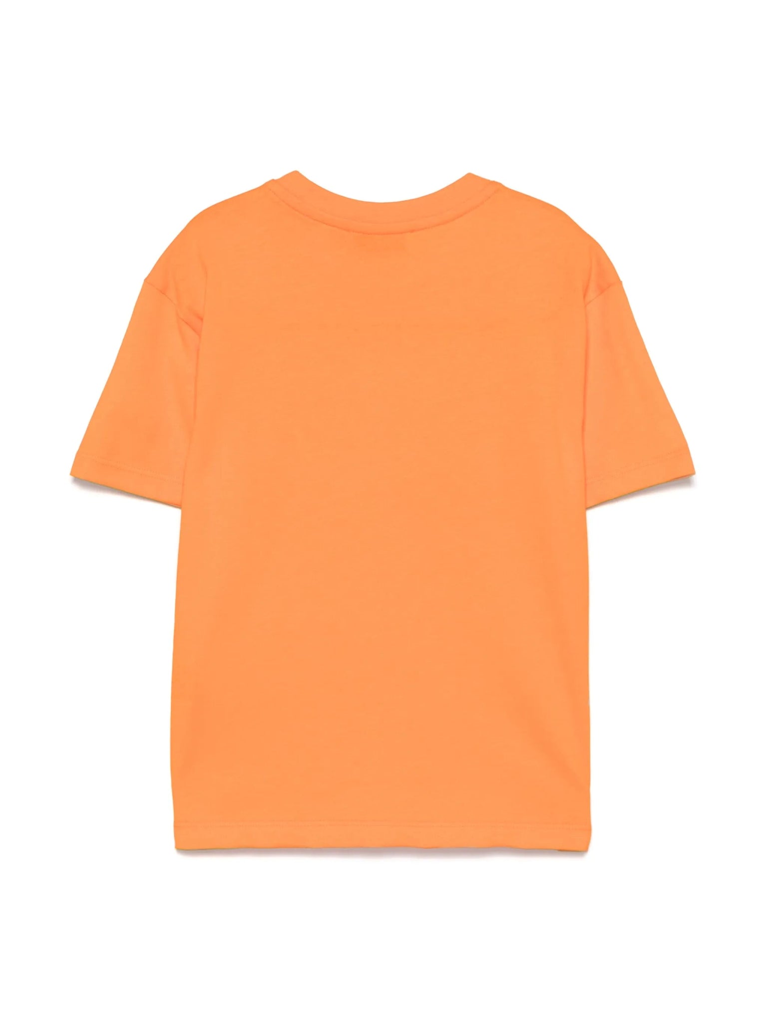 T - SHIRT ARANCIONE CON LOGO SFUMATO MSGM - Angel Luxury