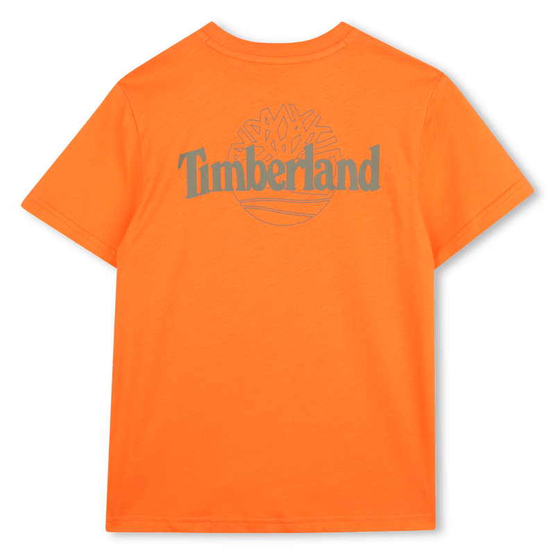 T - SHIRT ARANCIONE CON LOGO TIMBERLAND - Angel Luxury