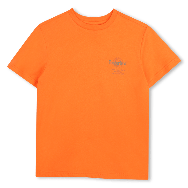 T - SHIRT ARANCIONE CON LOGO TIMBERLAND - Angel Luxury