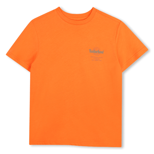 T - SHIRT ARANCIONE CON LOGO TIMBERLAND - Angel Luxury