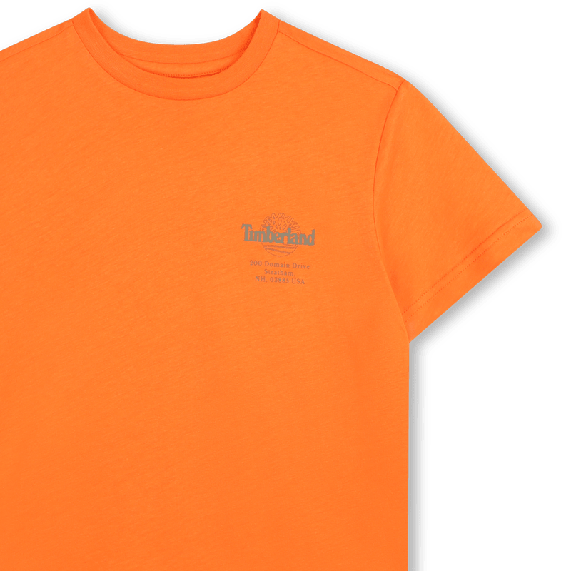 T - SHIRT ARANCIONE CON LOGO TIMBERLAND - Angel Luxury