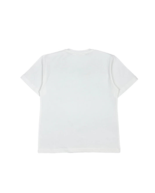 T - SHIRT AVORIO CON LOGO IN RICAMO ELISABETTA FRANCHI - Angel Luxury