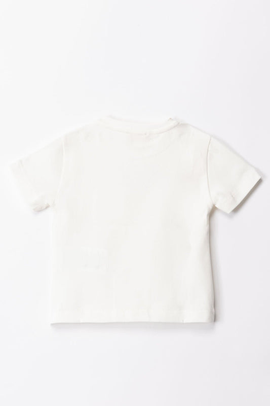 T-SHIRT AVORIO/NERO ELISABETTA FRANCHI - Angel Luxury