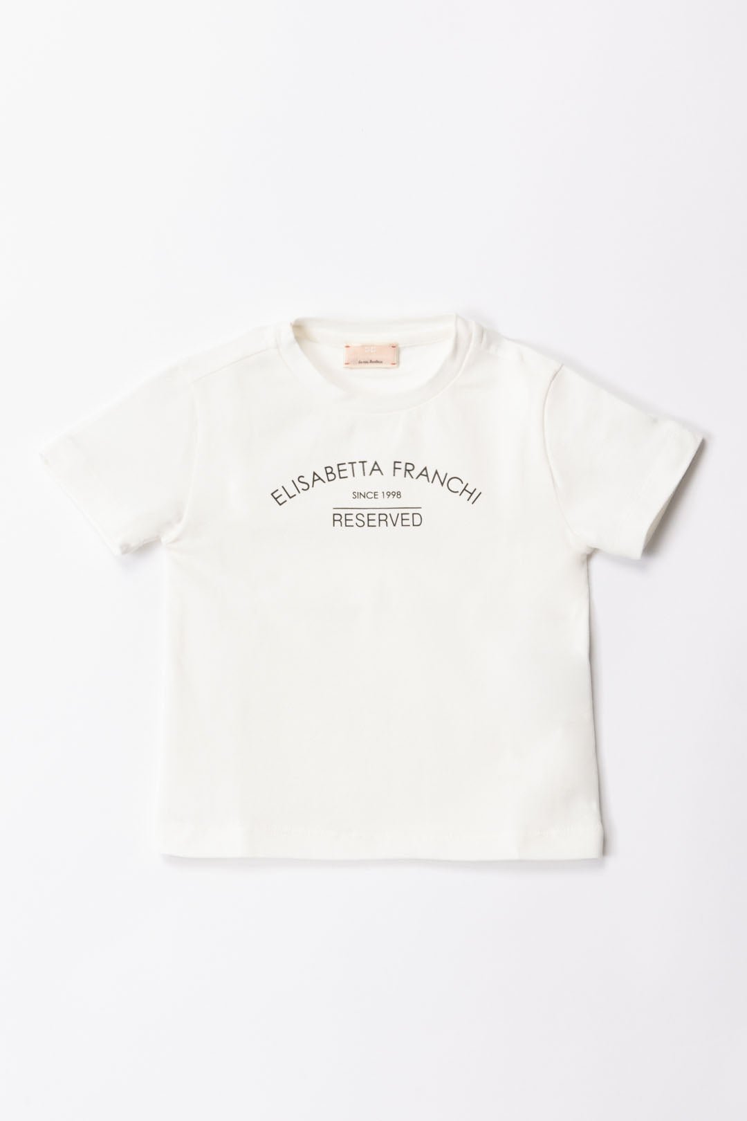 T-SHIRT AVORIO/NERO ELISABETTA FRANCHI - Angel Luxury