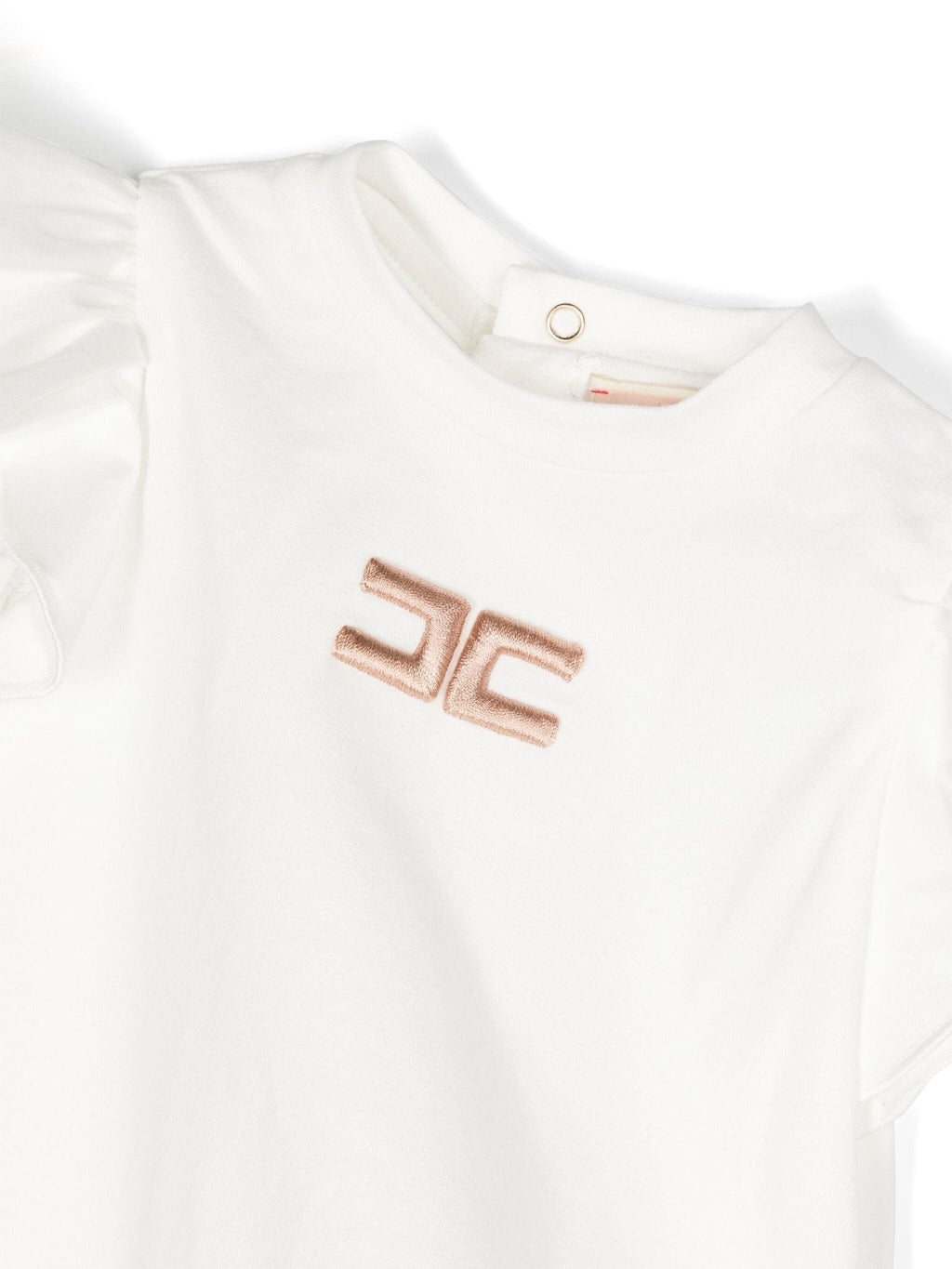 T - SHIRT AVORIO/RICAMO NUDO ELISABETTA FRANCHI - Angel Luxury