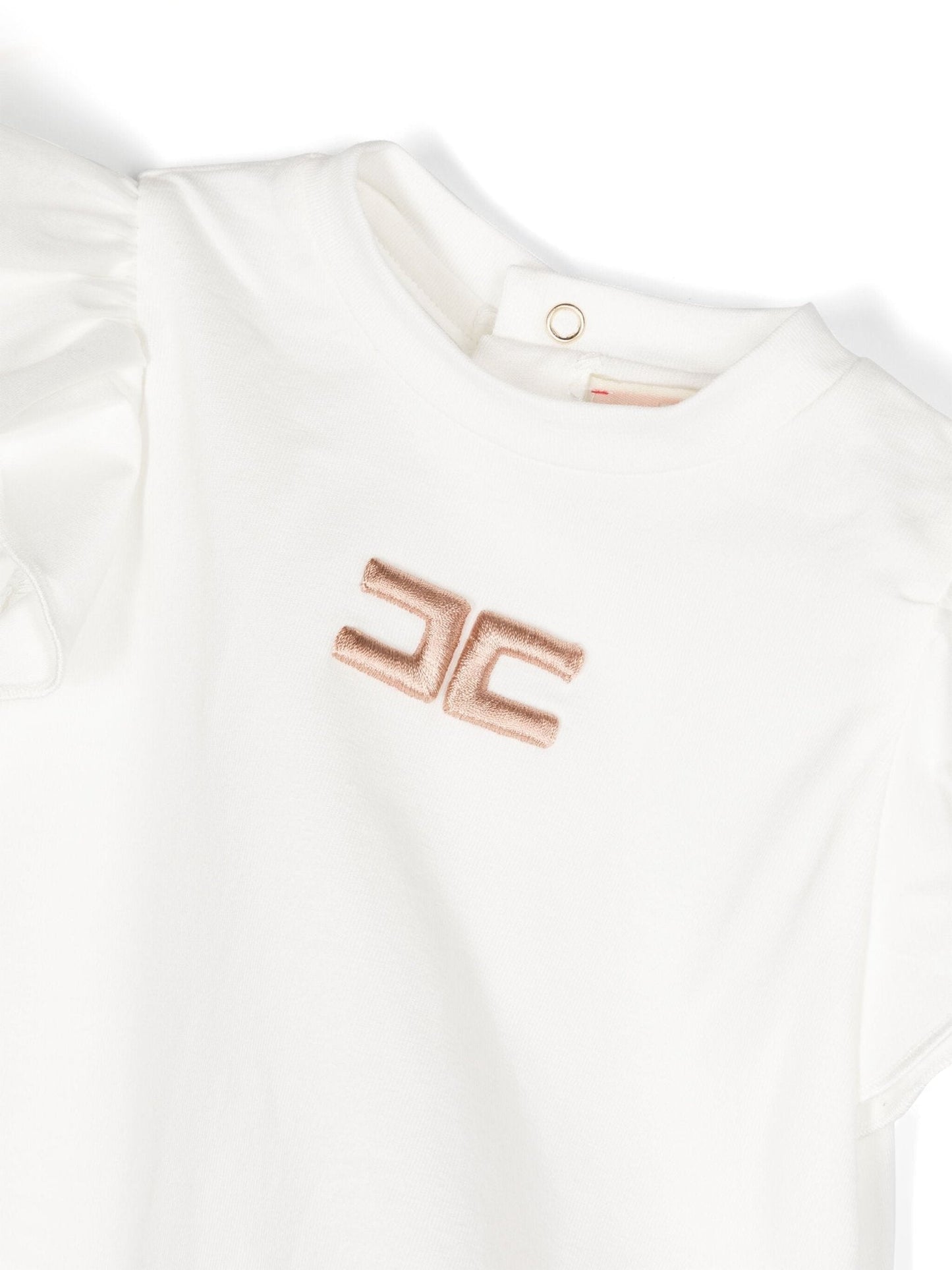 T - SHIRT AVORIO/RICAMO NUDO ELISABETTA FRANCHI - Angel Luxury