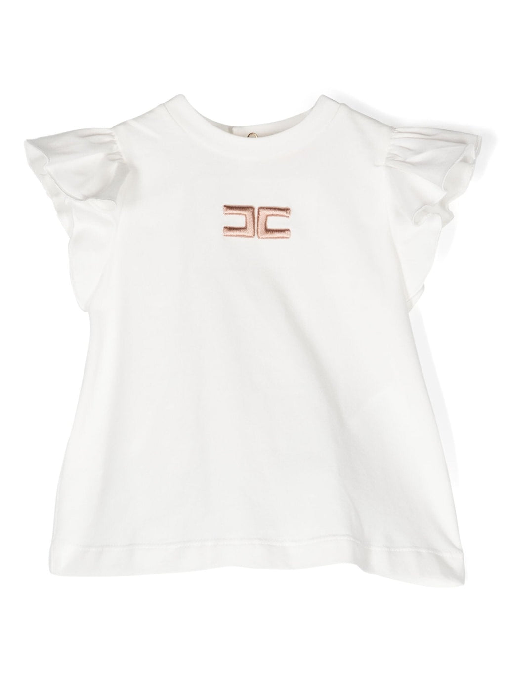 T - SHIRT AVORIO/RICAMO NUDO ELISABETTA FRANCHI - Angel Luxury