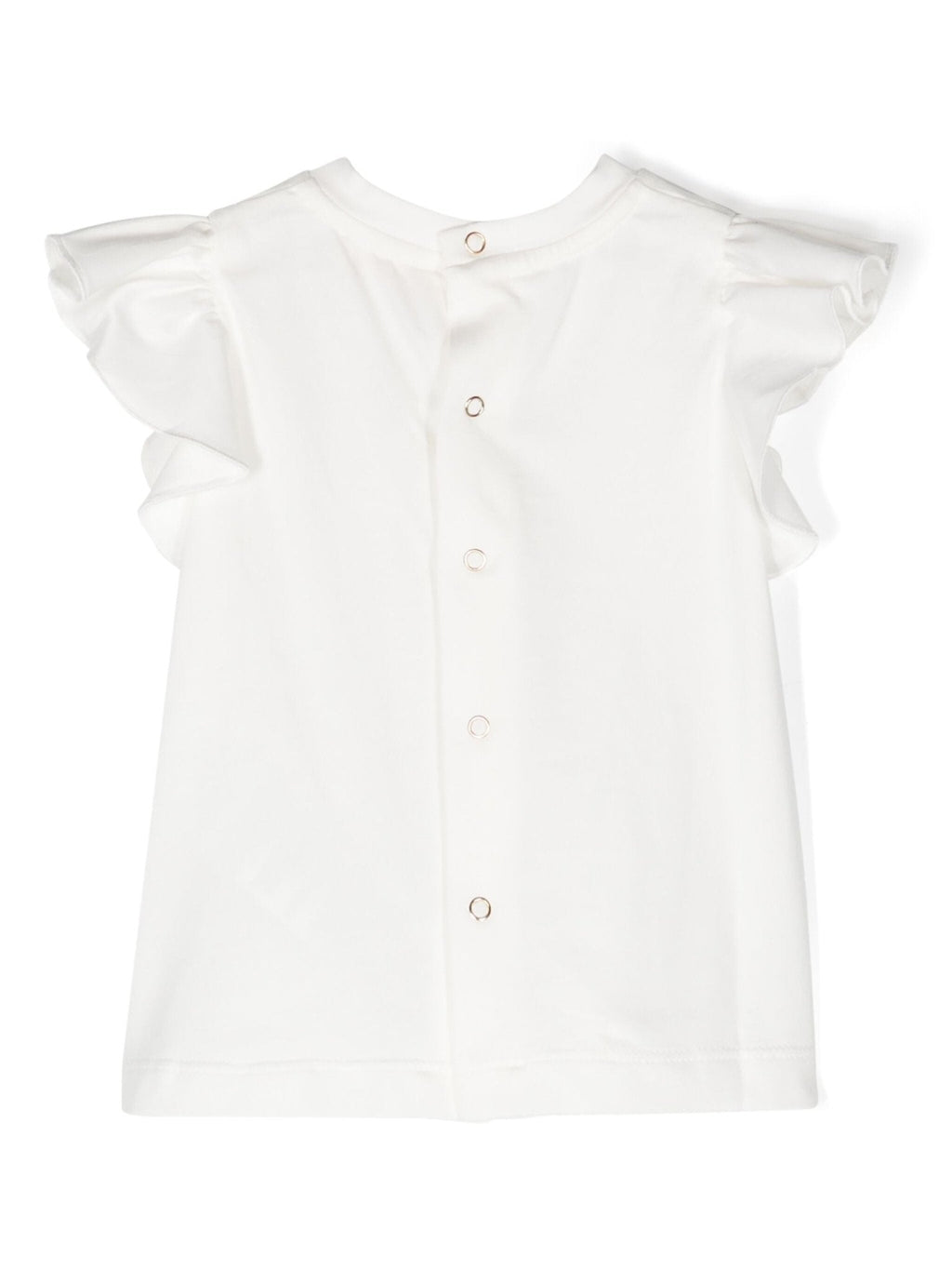 T - SHIRT AVORIO/RICAMO NUDO ELISABETTA FRANCHI - Angel Luxury