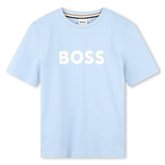T - SHIRT AZZURRA BOSS - Angel Luxury