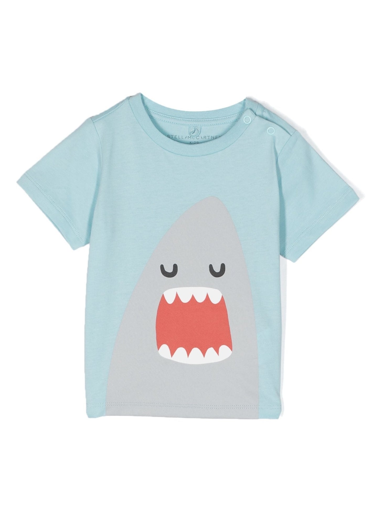 T - SHIRT AZZURRA CON STAMPA STELLA MCCARTNEY - Angel Luxury
