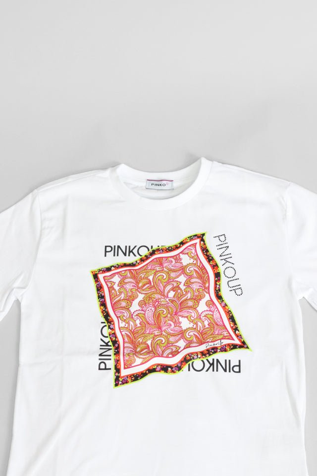 T-shirt bandana Pinko bianca - Angel Luxury