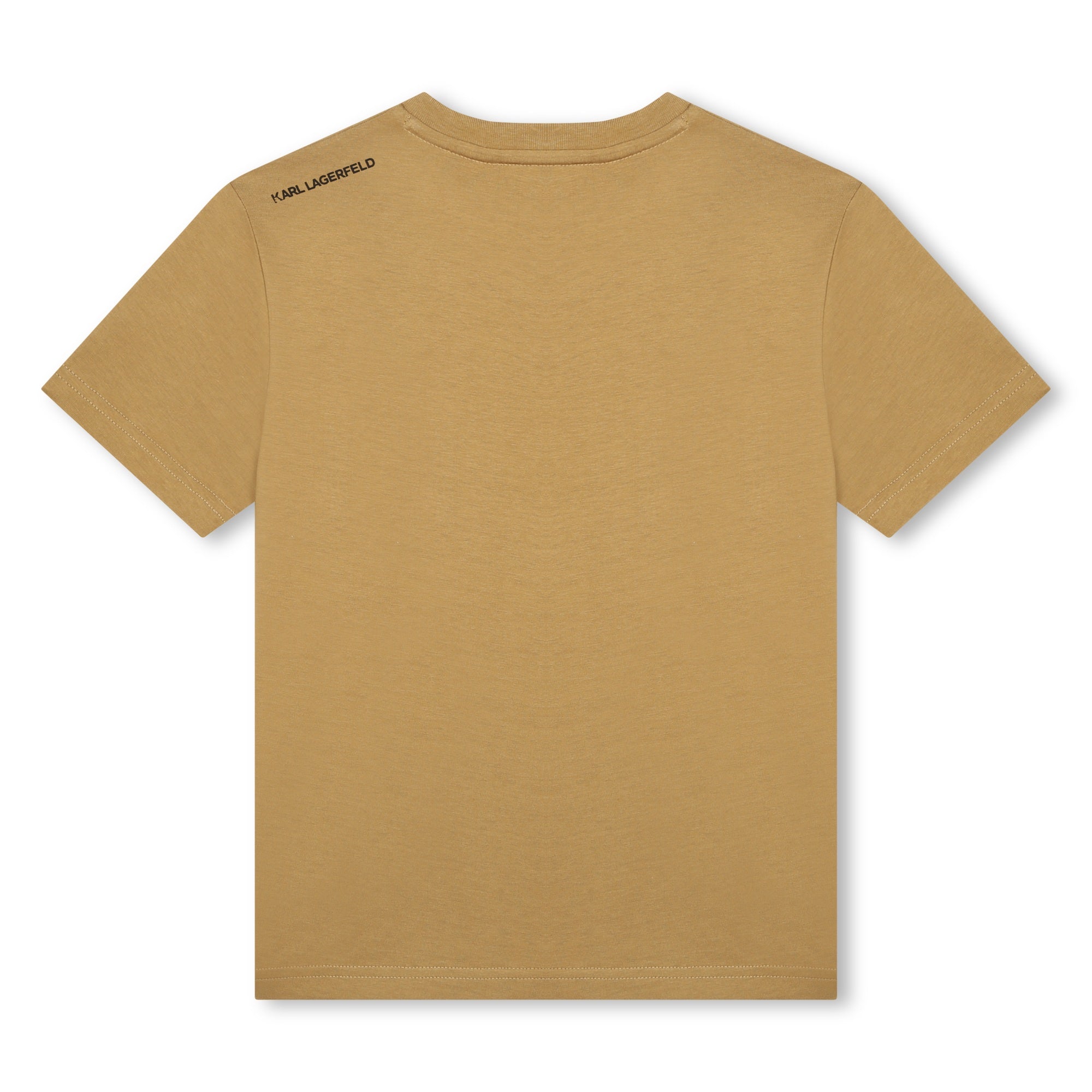 T - SHIRT BEIGE CON LOGO KARL LAGERFELD - Angel Luxury