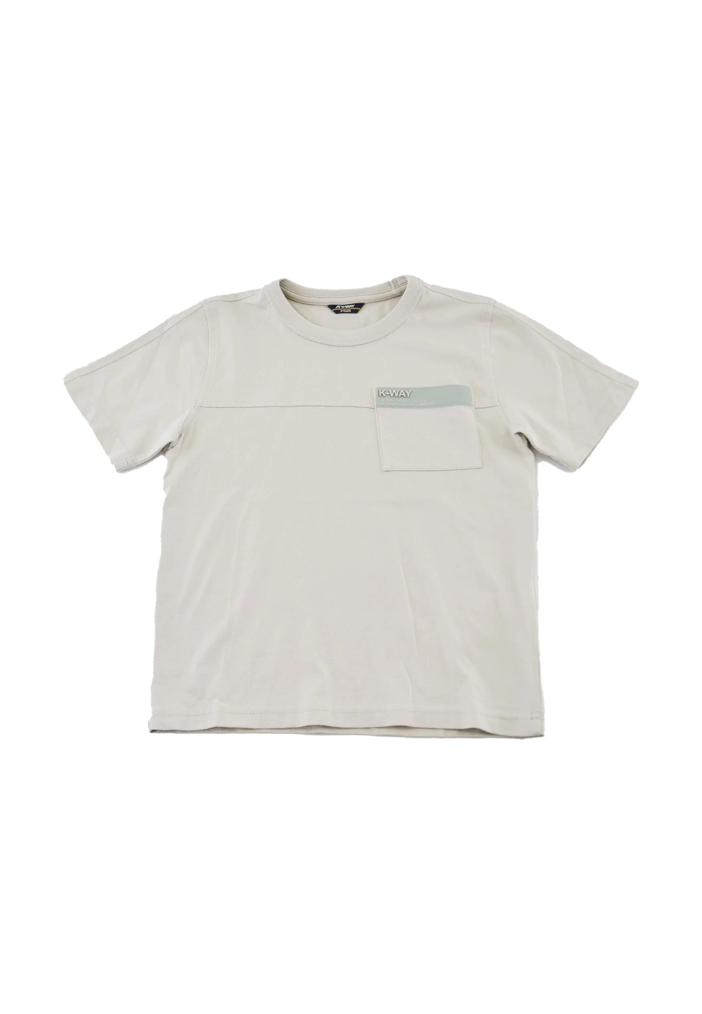 T - SHIRT BEIGE CON TASCHINO K - WAY - Angel Luxury