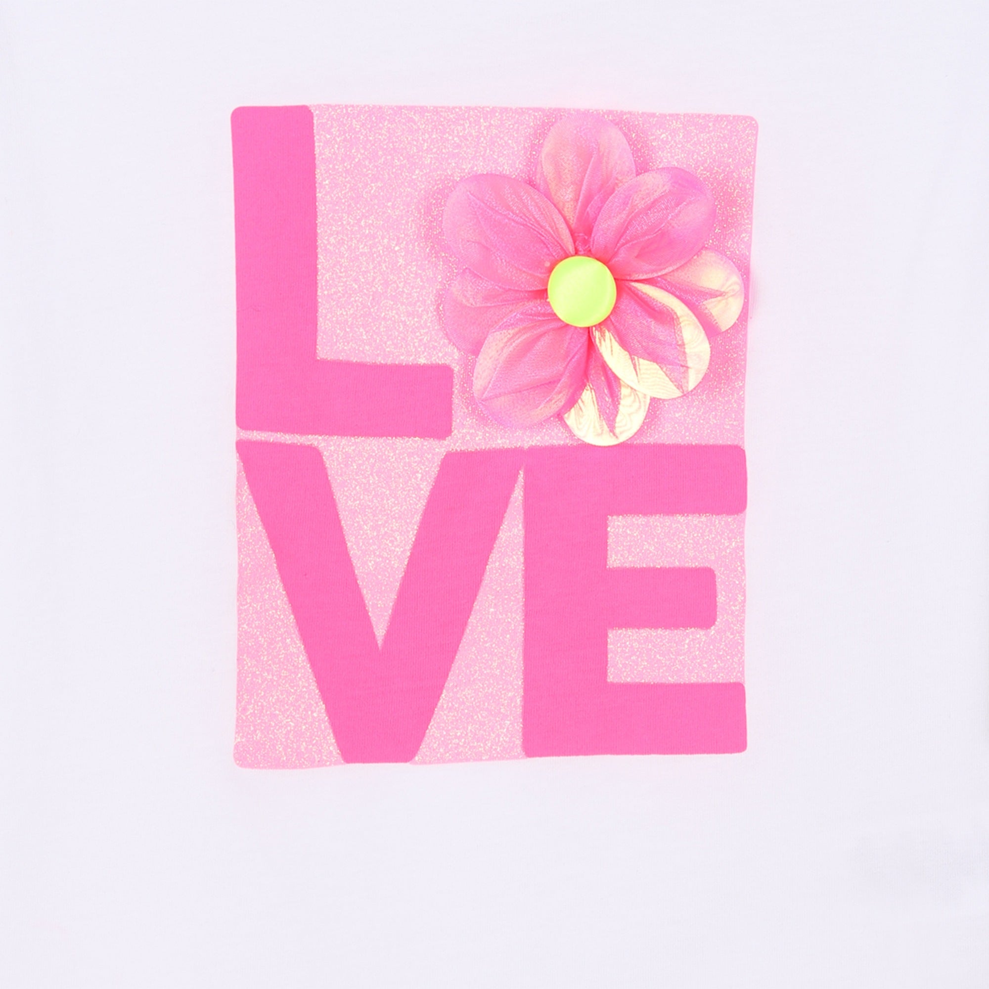 T - SHIRT BIANCA COL FIORE BILLIEBLUSH - Angel Luxury