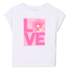 T - SHIRT BIANCA COL FIORE BILLIEBLUSH - Angel Luxury