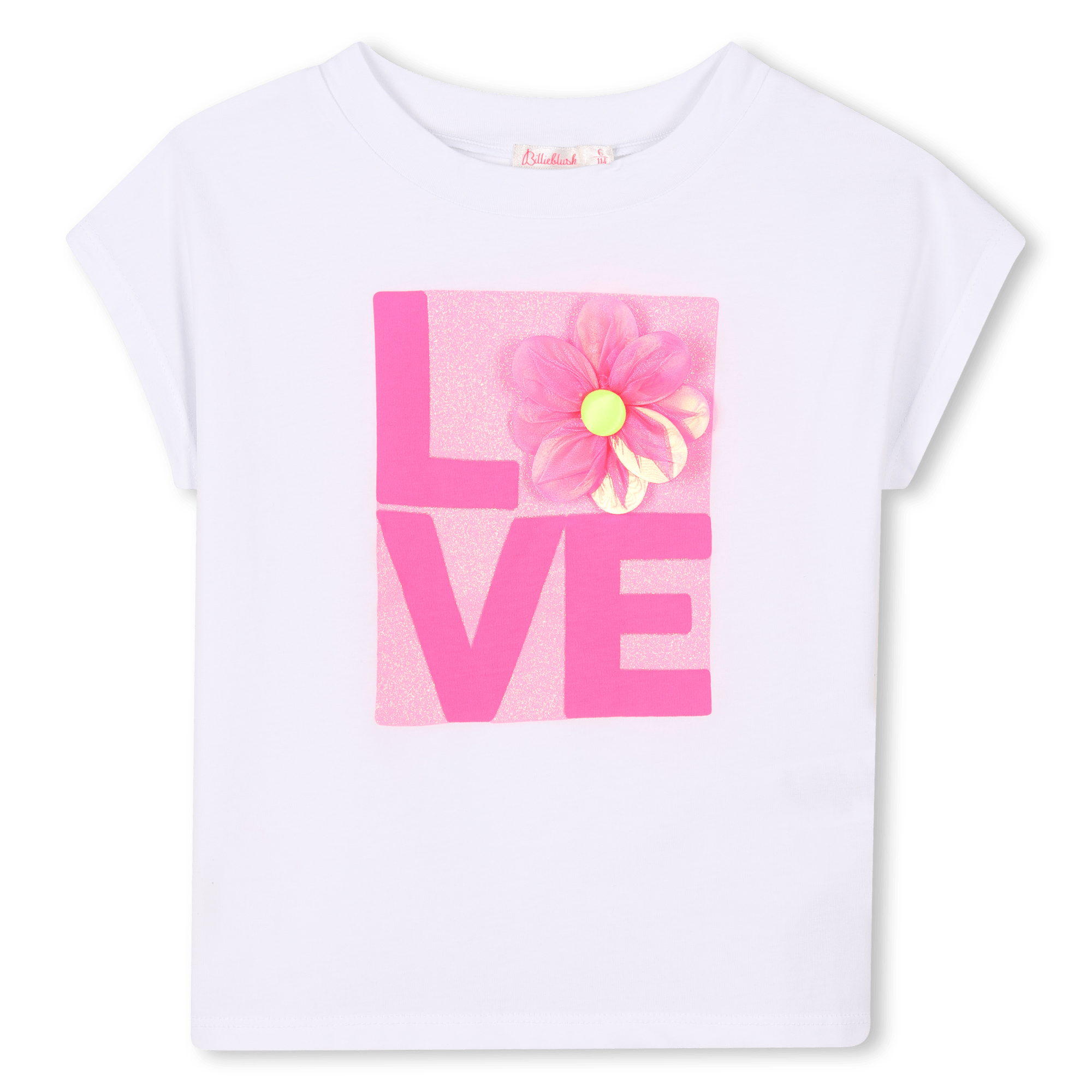 T - SHIRT BIANCA COL FIORE BILLIEBLUSH - Angel Luxury