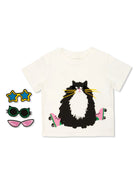 T - SHIRT BIANCA CON APPLICAZIONI STELLA MCCARTNEY - Angel Luxury