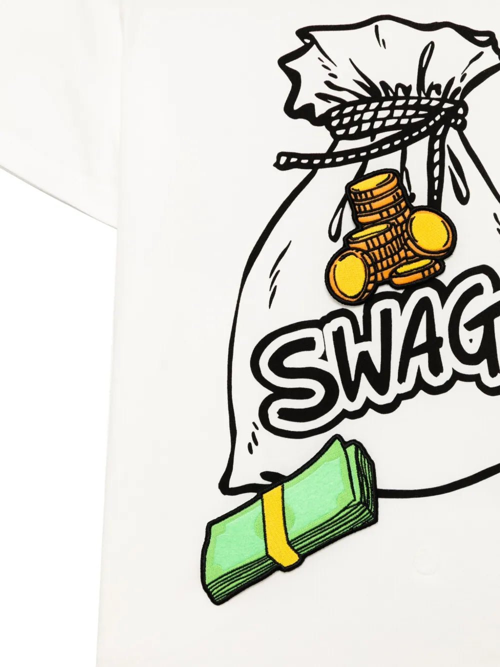 T - SHIRT BIANCA CON APPLICAZIONI STELLA MCCARTNEY - Angel Luxury