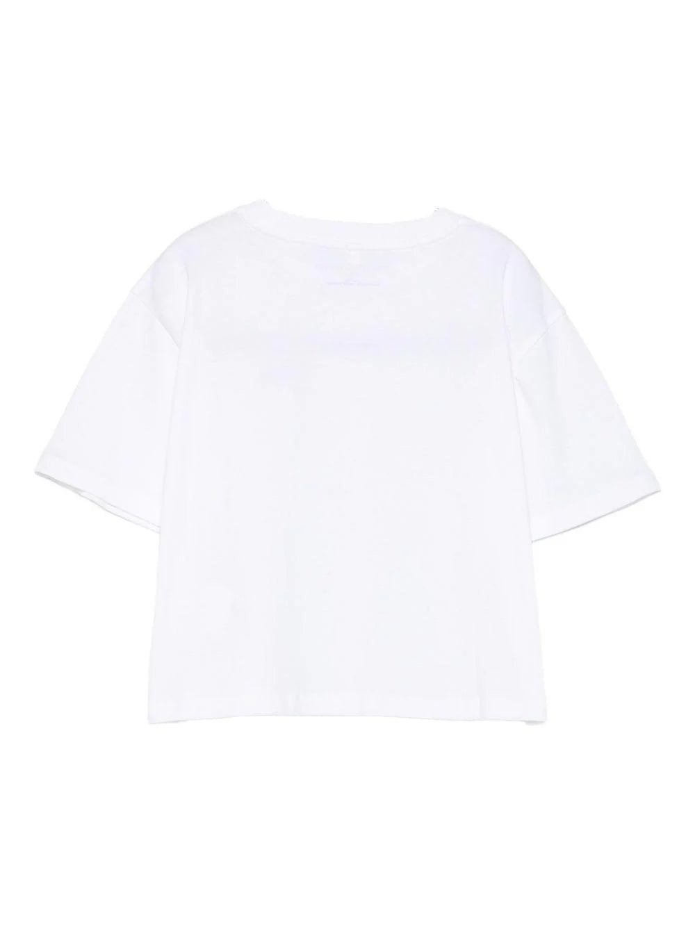 T - SHIRT BIANCA CON BACIO LOGO ROSSO STELLA MCCARTNEY - Angel Luxury