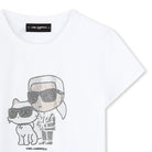 T - SHIRT BIANCA CON BRILLANTINI KARL LAGERFELD - Angel Luxury