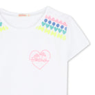 T - SHIRT BIANCA CON DECORI IN RICAMO BILLIEBLUSH - Angel Luxury