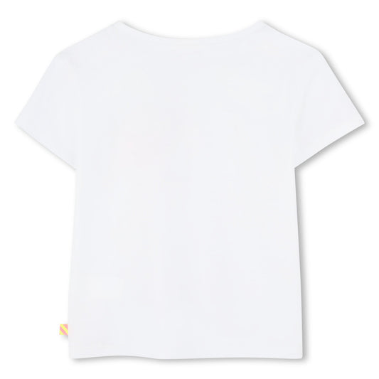 T - SHIRT BIANCA CON DECORI IN RICAMO BILLIEBLUSH - Angel Luxury