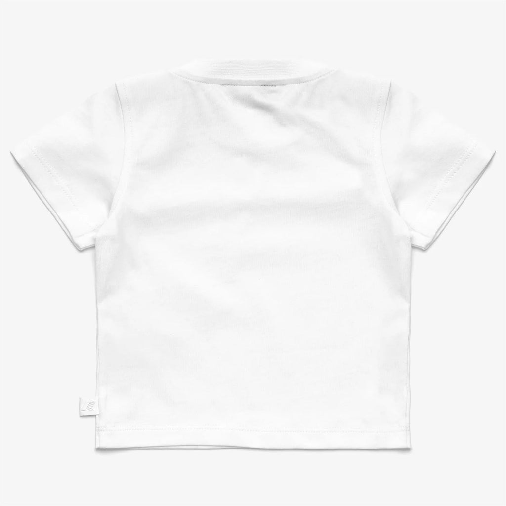 T - SHIRT BIANCA CON DELFINO VIOLA K - WAY - Angel Luxury