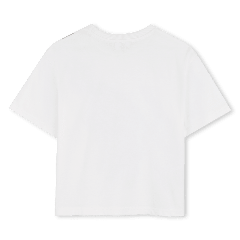 T - SHIRT BIANCA CON FANTASIA DEL MARSUPIO LOGATO MARC JACOBS - Angel Luxury