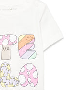 T - SHIRT BIANCA CON FANTASIA LOGO STELLA MCCARTNEY - Angel Luxury