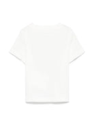 T - SHIRT BIANCA CON FANTASIA LOGO STELLA MCCARTNEY - Angel Luxury